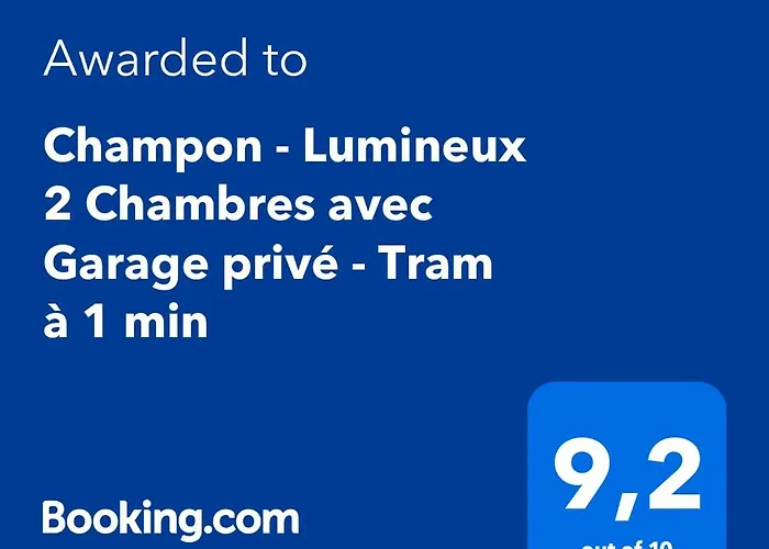 Appartamento Champon - Lumineux 2 Avec Garage Privé - Tram à 1 Min